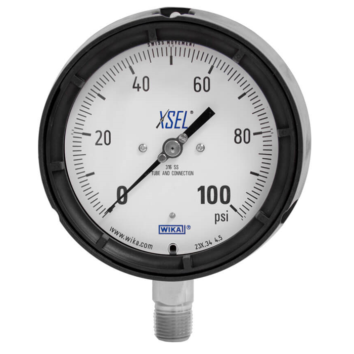 Manômetro com Tubo Bourdon Aço inoxidável 233.34 Manômetro com Tubo Bourdon Aço inoxidável 233.34
