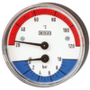 Termomanômetro Para medição de pressão e temperatura 100.12.63