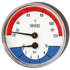 Termomanômetro Para medição de pressão e temperatura 100.12.63